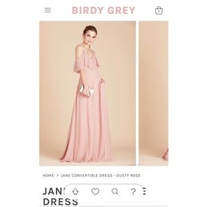 Birdy Grey Convertible Dress Dusty Rose NEVER WORN SIZE L